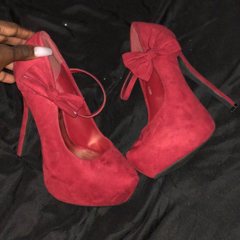 Burgundy heels